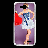 Coque LG L90 femme glamour coeur style betty boop