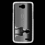 Coque LG L90 femme glamour noir et blanc