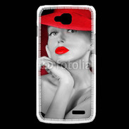 Coque LG L90 Femme élégante en noire et rouge 15