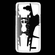 Coque LG L90 Silhouette avion de chasse