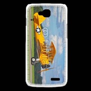 Coque LG L90 Avio Biplan jaune