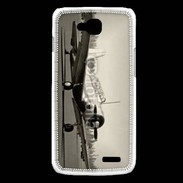 Coque LG L90 Avion T6 noir et blanc