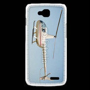 Coque LG L90 Hélicoptère R44 blanc