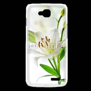 Coque LG L90 Fleurs de Lys blanc