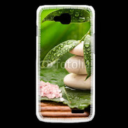 Coque LG L90 Galet et feuilles mouillées