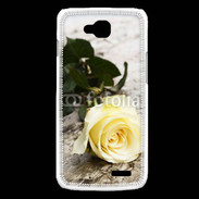 Coque LG L90 Belle rose Jaune 50