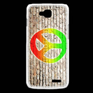 Coque LG L90 Peace and love graffiti
