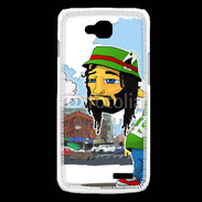 Coque LG L90 Rasta caractère