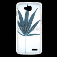 Coque LG L90 Marijuana en bleu et blanc