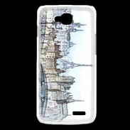 Coque LG L90 Vintage Paris en dessin 2