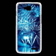 Coque LG L90 Feu d'artifice en noir et bleu