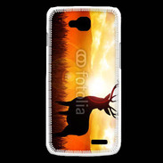 Coque LG L90 Silhouette d'un cerf 5