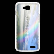 Coque LG L90 Arc en ciel à la montagne