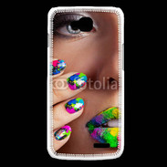 Coque LG L90 Bouche et ongles multicouleurs 5