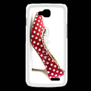 Coque LG L90 escarpin petits pois
