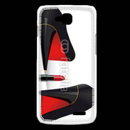 Coque LG L90 Escarpins et tube de rouge à lèvres