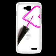 Coque LG L90 Coeur avec vernis à ongle 50