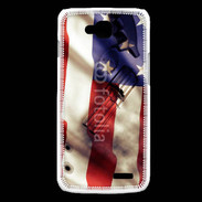 Coque LG L90 Drapeau USA avec arme