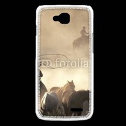 Coque LG L90 Cowboys et chevaux