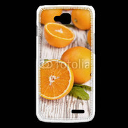 Coque LG L90 Belles oranges sur fond en bois