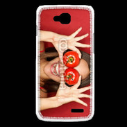 Coque LG L90 Femme tomate humour