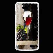 Coque LG L90 Verre de vin rouge et grappe de raisin