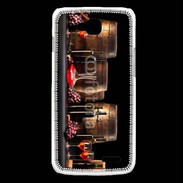 Coque LG L90 Vin rouge et tonneaux 2