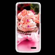Coque LG L90 Cupcake et ruban rose