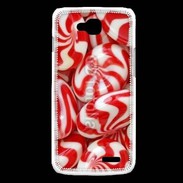 Coque LG L90 Bonbons rouges et blancs