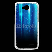 Coque LG L90 Rideau bleu à strass
