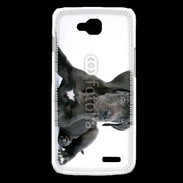 Coque LG L90 Dogue allemand noir