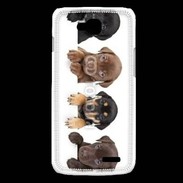 Coque LG L90 Alignement de petits chiens