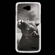 Coque LG L90 Lionne en noir et blanc