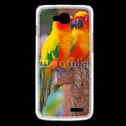 Coque LG L90 Couple d'oiseaux colorés