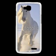 Coque LG L90 Cheval blanc dans la neige