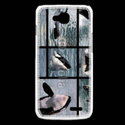 Coque LG L90 Orque noir et blanc