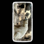Coque LG L90 Ours blanc en colère