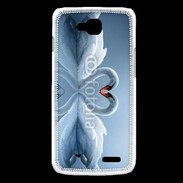 Coque LG L90 Couple de Cygnes