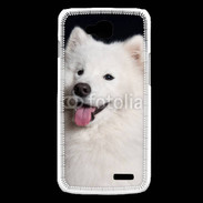 Coque LG L90 Portrait de chien loup 5