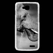 Coque LG L90 Elephant d'Afrique en noir et blanc