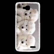 Coque LG L90 Chiot japonais blanc