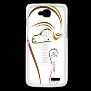 Coque LG L90 Illustration cheval 5