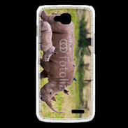 Coque LG L90 Rhinocéros et son petit