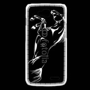 Coque LG L90 Illustration cheval noir