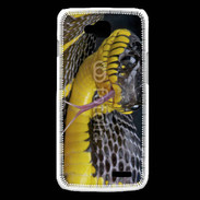 Coque LG L90 Serpent noir et jaune