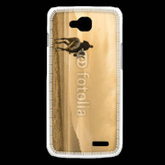 Coque LG L90 Ballade à cheval sur la plage