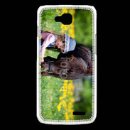 Coque LG L90 Enfant et cheval