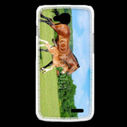 Coque LG L90 Cheval et poulain 2