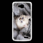 Coque LG L90 Chaton aux yeux bleus 10
