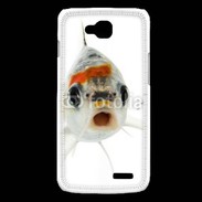 Coque LG L90 Poisson Silver Koi de face